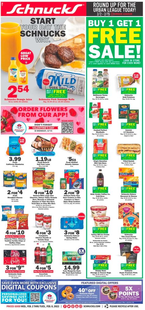 Schnucks Weekly Ad (2/9/22 - 2/15/22) Early Preview Design Library, Weekly Ads, Bogo Sale, Weekly Specials, Free Items, Next Week, How To Apply, Design