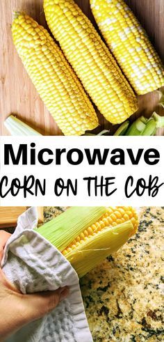 Corn on the cob in the microwave is the easiest way to cook this delicious side dish. You can cook it with or without shucking it - once you've mastered this delicious idea, you may never make it another way again! via @simplysidedishes89 Cooking Corn On Cob, Cook Corn In Microwave, British Dessert Recipes, Cooking Corn On The Cob, Make Corn On The Cob, Microwave Corn On The Cob, Microwave Corn, Cooking Corn, How To Make Corn