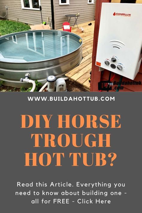 Troth Pool, Water Trough Hot Tub, Water Trough Hot Tub Diy, Horse Trough Hot Tub, Cattle Trough Pool, Trough Hot Tub, Horse Trough Pool, Cowboy Pool Ideas, Cowboy Hot Tub