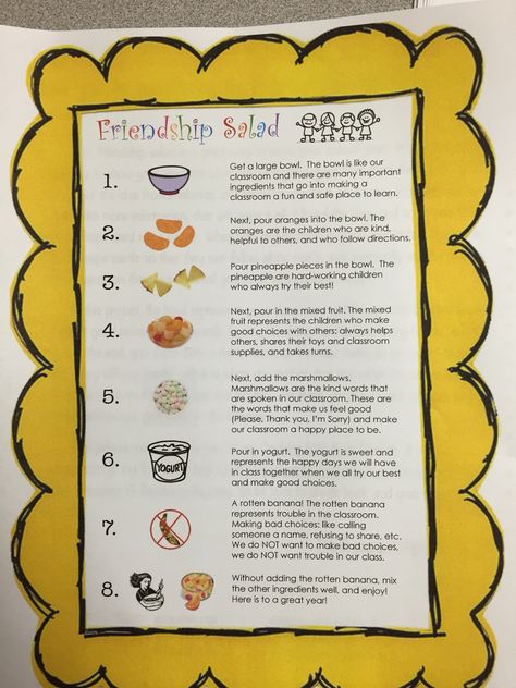 Friendship salad Friendship Feast Preschool, Friendship Salad Preschool, Friendship Fruit Salad Preschool, Friendship Snack, Kindness Curriculum, Preschool Kindness, Friendship Salad, Friendship Activities Preschool, Prek Thanksgiving