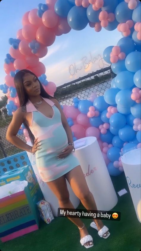 Baddie Gender Reveal, Gender Reveal Outfits Black Women, Gender Reveal Dress Black Women, Gender Reveal Outfit For Mom And Dad, Gender Reveal Outfit For Mom Black Women, Baby Shower Outfits For Mom Black Woman, Baby Shower Dress Ideas, Gender Reveal Outfit For Mom, Gender Reveal Outfit