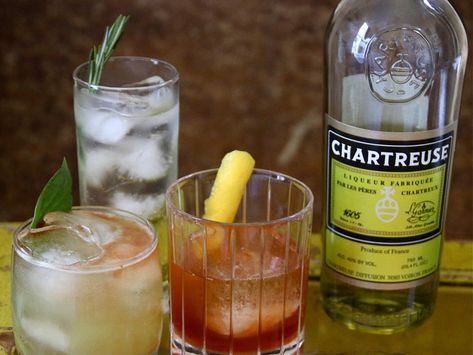 Chartreuse Drink, Food And Wine Magazine, Chartreuse Cocktail, Wine Magazine, Aromatic Bitters, Reposado Tequila, Aromatic Oils, Angostura Bitters, Beer Tasting