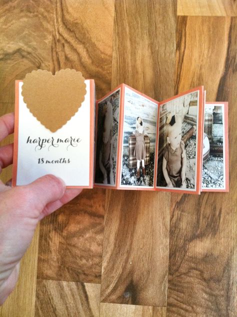 Accordion photo book Accordion Scrapbook, Photo Albums Diy, Accordian Book, Handmade Photo Album, Brag Books, Photo Cards Diy, Mini Photo Books, Small Photo Albums, Photo Gifts Diy