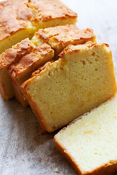 Old fashioned pound cake baked in a loaf pan. Easy Butter Pound Cake Recipes, Soft And Moist Pound Cake, Buttery Pound Cake Recipes Moist, Pound Cake Loaf Pan, Loaf Pound Cake Recipes Moist, Pound Cake In Loaf Pan, Best Pound Cake Recipes Moist, Loaf Pan Pound Cake Recipe, Loaf Pan Pound Cake