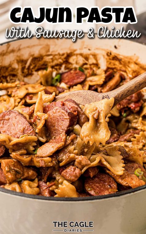 Cajun Chicken Pasta With Mushrooms, Chicken And Sausage Pastalaya Recipe Cajun, Chicken And Sausage Pastalaya, Pastalaya Recipe Cajun, Mardi Gras Pasta Recipe, Cajun Pasta With Sausage, Cajun Chicken And Sausage Pasta, Firehouse Meals, Pastalaya Recipe