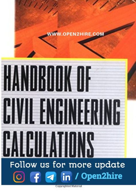 Handbook of Civil Engineering Calculations Civil Engineering Handbook, Engineering Notes, Civil Engineering Design, Space Frame, Tech Updates, Engineering Design, Civil Engineering, Engineering, Frame