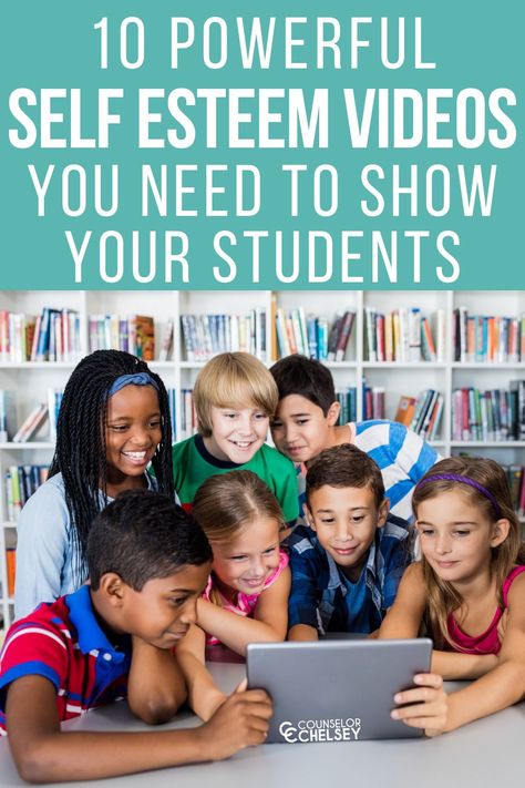 Counseling Classroom, Positive Self Esteem, Elementary School Counselor, Self Esteem Activities, School Counseling Lessons, School Counseling Ideas, Counseling Lessons, Guidance Lessons, Elementary Counseling