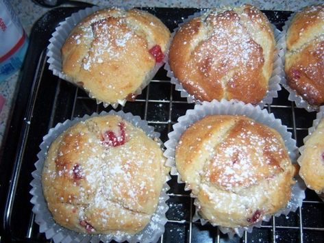 Cherry Cheesecake Muffins Cherry Cheesecake Muffins, Cherry Muffins, Cheesecake Muffins, Sugar Icing, Cream Cheese Eggs, Cherry Cheesecake, Muffin Mix, Cupcake Pan, Cherry Recipes