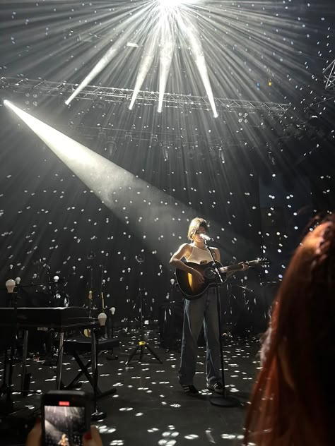 gracie abrams during soundcheck - the good riddance tour Soundcheck Aesthetic, Gracie Abrams Secret Of Us Tour, Gracie Abrams Tour Aesthetic, Gracie Abrams Good Riddance Tour, Gracie Abrams Concert Aesthetic, Good Riddance Aesthetic, Good Riddance Gracie Abrams, Gracie Abrams Tour, Gracie Concert