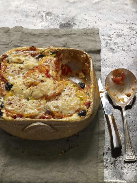 This was my first taste of the south of France. Canning Whole Tomatoes, Summer Tomato, Glass Baking Dish, Tomato Recipes, Vegetable Side Dishes, Vegetable Dishes, Casserole Dishes, Vegetable Recipes, Main Dishes