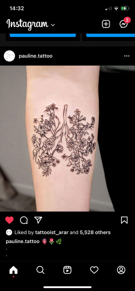 Flower Lungs, Lungs, Triangle Tattoo, Geometric Tattoo, Tattoos