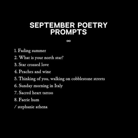 September Poem Prompts, Poems Title Ideas, September Poetry Prompts, Poetry Prompts About Love, Poetry Prompts Love, October Poetry Prompts, Love Poetry Prompts, Poetry Ideas Prompts, Dark Poetry Prompts