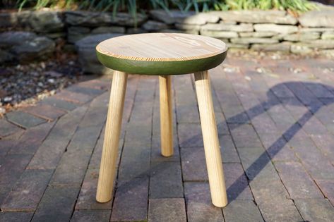 Build the three-legged stool you didn’t know your home needed | Popular Science Simple Stool, Three Legged Stool, Real Milk Paint, Drill Press Table, Diy Stool, Coping Saw, Pine Boards, Better Homes And Garden, Popular Science