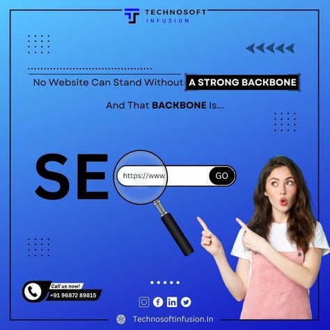 📢 No Website Can Stand Without A Strong Backbone. ➡ And That Backbone Is Our SEO Services. ➡ Our Services: ✅ Website Design & Development ✅ Digital Marketing ✅ SEO / SEM / SMM / ASO ✅ Paid Promotion ✅ Graphics & Design . . #technosoftinfusion #technosoft #seomarketing #seo #seoexperts #seoagency #seocompany #seostrategy #seospecialists #seoservices #seoconsultant #searchengineoptimizationcompany #payperclick #payperclickmarketing #payperclickads #payperclickadvertising #payperclickservices Seo Services Post, Seo Creative Post, Seo Poster Design, Seo Services Creative Ads, Post Reference, Services Website Design, Dj Event, Online Bookkeeping, Digital Advertising Design