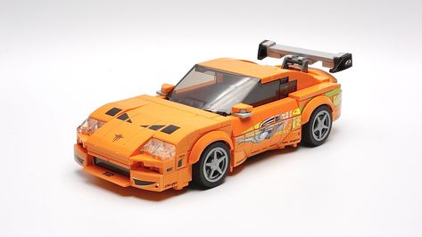 Toyota Supra MK4 The Fast and the Furious | 380 pieces LEGO … | Flickr Lego Toyota Supra, Custom Lego Cars, Lego Car Ideas, Lego Car Moc, Lego Coast Guard, Stututu Turbo, Drift Kart, The Fast And The Furious, Lego Vehicles