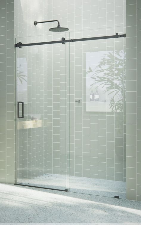 For an affordable upgrade to your bathroom without compromising on quality or design, the Astro, our range of sliding shower doors, will enhance the natural light in your bathroom. Taller than most competitor shower enclosures, our frameless 5/16-in tempered glass panels come in a standard 78-in height with one sliding panel and one fixed panel. Glass is treated on both sides with EnduroShield coating, which aids in repelling water and soap residue, allowing the panels to be fully reversible. In Small Bathroom Sliding Shower Door Ideas, Walk In Shower Sliding Glass Door, Shower And Toilet Side By Side, Sliding Glass Shower Doors Frameless, Sliding Shower Door Ideas, Sliding Shower Doors Frameless, Shower Glass Door Ideas, Shower Doors Ideas, Glass Sliding Shower Doors