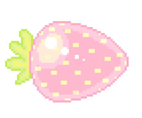 Strawberry Png, Pixel Animation, Pixel Art Characters, Pix Art, Kawaii Core, Pink Strawberry, Anime Pixel Art, Create Animation, Cute Strawberry