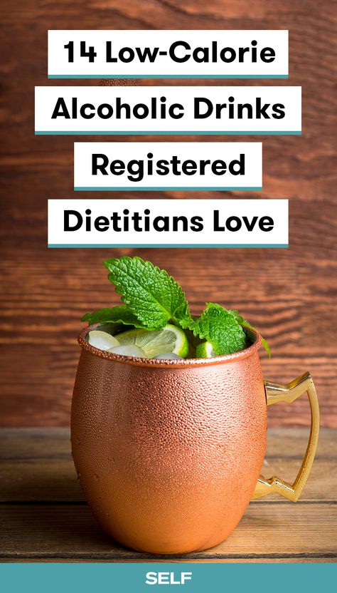 The weather is heating up, which mean the drinks should get colder. Here, 11 registered dietitians share the low-calorie alcoholic drinks they choose when it's time to unwind. Their list includes moscow mules, toned-down mojitos, simple margaritas, and more! Diet Friendly Alcoholic Drinks, Drinks With Low Calories, Diet Alcoholic Beverages, Low Calorie Moscow Mule, Easy Low Calorie Cocktail Recipes, Healthier Alcoholic Drinks, Low Cholesterol Alcohol Drinks, Low Cal Moscow Mule, Light Liquor Drinks