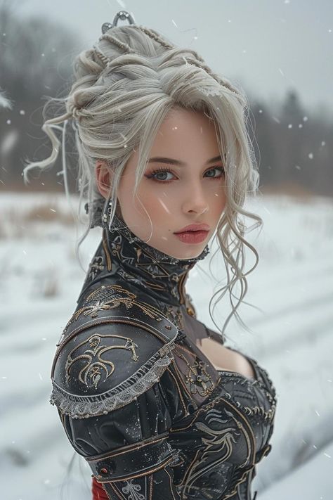 White Haired Elf Female, Women With White Hair, White Haired Elf, Snow Goddess, 3d Karakter, Venomous Snakes, Asoiaf Art, Targaryen Aesthetic, Beauty Art Drawings