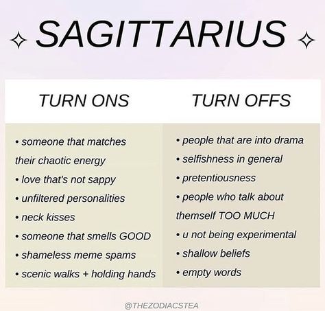 Sagittarius Turn Ons And Turn Offs, Sagittarius Turn Ons, The People Of Sagittarius, Sagittarius Things, December Sagittarius, Turn Offs, Zodiac Sagittarius Facts, Japanese Symbols, Astrology Meaning