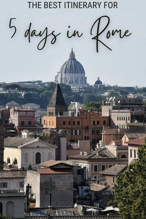 5 Days In Rome: An Absolutely Wonderful Day By Day Itinerary Rome On A Budget, Places To Visit In Rome, Best Food In Rome, Free Things To Do In Rome, Rome Winter, Appian Way, Things To Do In Rome, Rome Attractions, Rome Itinerary