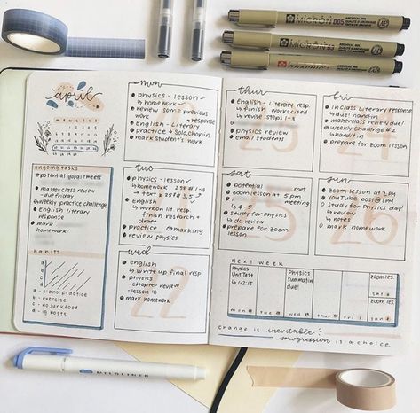 Weekly Bujo Spread, Weekly Bullet Journal Layout, Journal D'inspiration, Weekly Bullet Journal, Bullet Journal Work, Bullet Journal Key, Bullet Journal Ideas Templates, Bullet Planner, Bullet Journal Weekly Spread