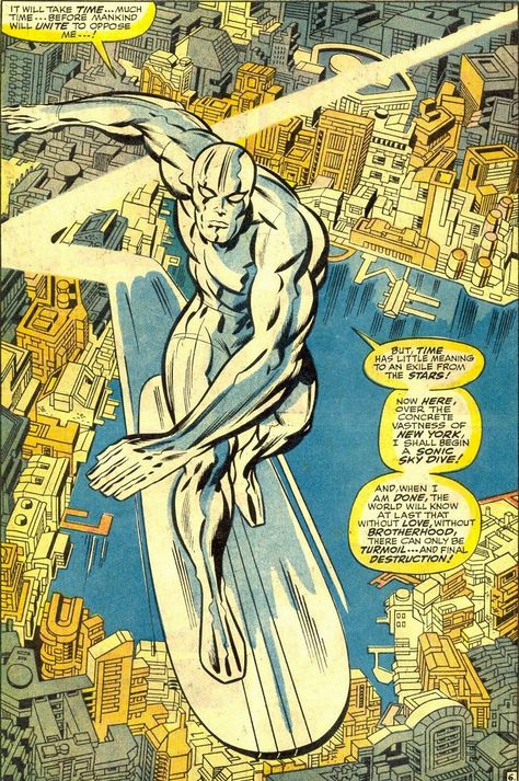 Cap'n's Comics: Hang'n Ten With Jack Kirby Silver Surfer Comic, Jack Kirby Art, Kirby Character, Kirby Art, Arte Dc Comics, Bd Comics, Old Comics, Jack Kirby, Marvel Comics Art