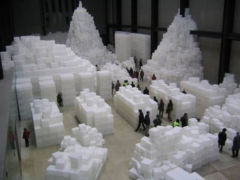 Rachel Whiteread, "Embankment" (Sugar) Instillation. Turbine hall, Tate Modern. Gordon Matta Clark, Rachel Whiteread, Turbine Hall, Gcse Art Sketchbook, Gcse Art, Tate Modern, Art Party, Art Sketchbook, Installation Art