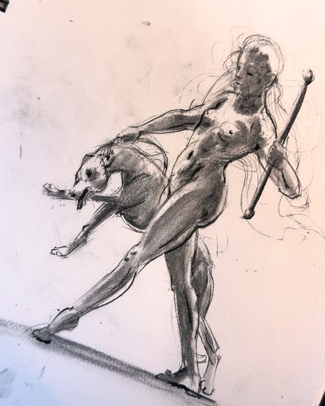 With fine strokes, I began to draw Artemis and her faithful dog with a charcoal pencil (Conte No. 1) on the A4 paper of my sketchbook. The drawing gradually took shape as I applied heavier strokes with a charcoal stick to create soft shadows, which I carefully smudged with a paper wiper. Finally, I added depth to the drawing with deliberate dark accents - each line a little story that brought the image to life. #charcoal #charcoalpencil #charcoalsketch #sketchbook #sketchbooks #sketch #charco... Charcoal Sticks, Charcoal Pencil, Charcoal Sketch, Charcoal Art, Sketches Tutorial, My Sketchbook, A4 Paper, To Draw, No 1