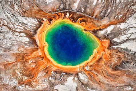 Grand Prismatic Spring, Grand Prismatic, Earthly Delights, Canada National Parks, Green Ring, Forest Pictures, Destination Voyage, Hot Spring, Yellow Stone