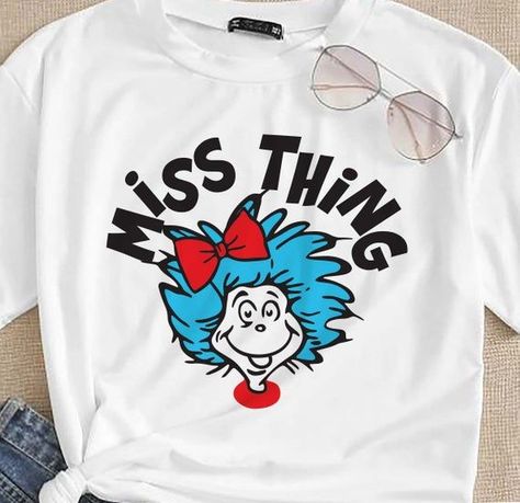 Dr. Suess Shirts, Dr. Seuss Shirts, Dr Seuss Shirts, Dr Seuss Hat, Here Comes Trouble, Children's Book Characters, Dr. Seuss, Dr Seuss Week, Universal Shirts