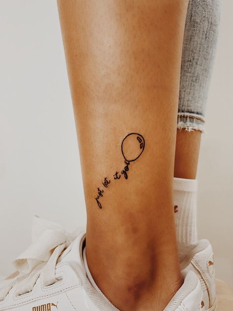 Just Let Go Tattoo, Tattoo Let It Go Symbol, Letting Go Tattoos For Women, You Can Let It Go Tattoo, Letting Go Symbol, Let It Go Tattoos For Women, Let Things Go Tattoo, Let It Go Tattoo Ideas, Let Go Tattoos For Women