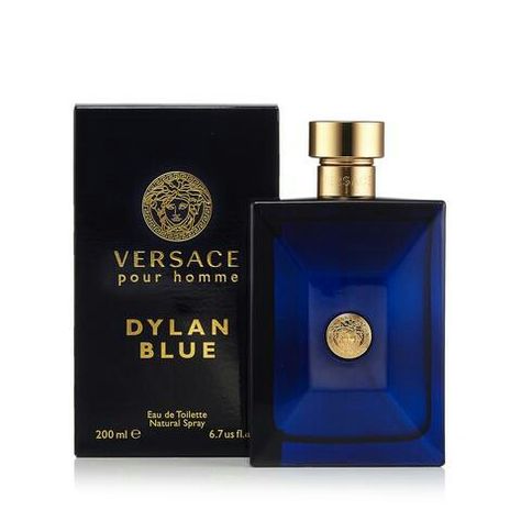 Great for evening dates with your  Lady Versace Dylan Blue, Fragrance Display, Dylan Blue, Fig Leaf, Blue Glass Bottles, Cologne For Men, Fall Fragrance, Mediterranean Blue, Masculine Scent