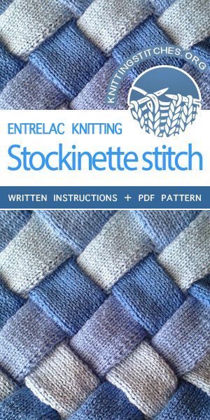 Stockinette Entrelac - Knitting Stitches Entrelac Knitting, Knitting Patterns Free Blanket, Blanket Knitting Pattern, Knitting Paterns, Baby Blanket Knitting, Knit Basket, Baby Blanket Knitting Pattern, Knitting Instructions, Knit Stitches