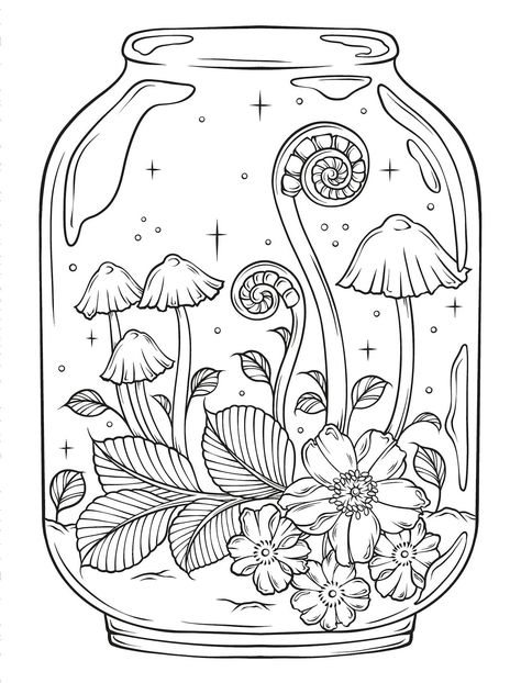 Vibes Coloring Pages, Earthy Coloring Pages, Coloring Pages Self Love, Free Cute Coloring Pages Printables, Making Coloring Pages, Cottagecore Colouring Pages, Coloring Pages Cottagecore, Spiritual Coloring Pages Free Printable, Cool Coloring Pages Creative