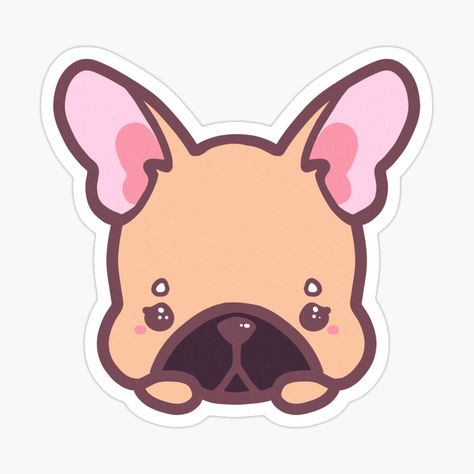 Get my art printed on awesome products. Support me at Redbubble #RBandME: https://www.redbubble.com/i/sticker/Brown-French-bulldog-breed-kawaii-cute-adorable-by-astronauticarte/118176145.EJUG5?asc=u French Bulldog Breed, Brown French, Bulldog Breeds, Beautiful Stickers, Cool Stickers, Charm Gift, Cute Stickers, French Bulldog, Sticker Design