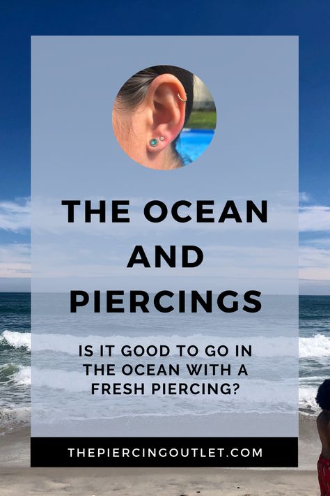 Can you go to the beach with a fresh piercing? Guys Read, Ocean Water, Distilled Water, Body Piercings, Healing Properties, Salt And Water, Medical Professionals, Nose Piercing, Natural Healing