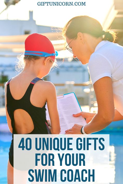 Swim Meet Writing On Back, Gifts For Swim Instructors, Swim Teacher Gift Ideas, Swimming Teacher Gift Ideas, Swim Team Coach Gift Ideas, Swim Teacher Appreciation Gifts, Gifts For Swim Coach, Senior Swimmer Gifts, Senior Swim Gifts