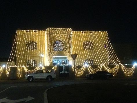 Diwali Lights Decoration, Diwali Lights Decoration House, Lights Decoration, Lights Wedding Decor, Diwali Lights, Decoration House, Pre Christmas, Fairy Light, Wedding Stage