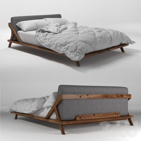 Meja Industrial, Diy Platform Bed, Bed Frame Design, High Beds, Dekorasi Kamar Tidur, Divan Bed, Bed Furniture Design, Wood Beds, Wooden Bed