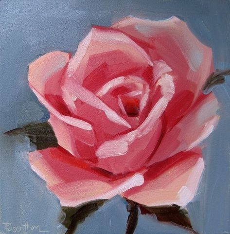 Easy Flower Painting, Flower Artists, Acrylic Painting Flowers, Rose Drawing, Acrylic Painting For Beginners, Acrylic Painting Tutorials, Oil Painting Flowers, Beginner Painting, Flower Canvas