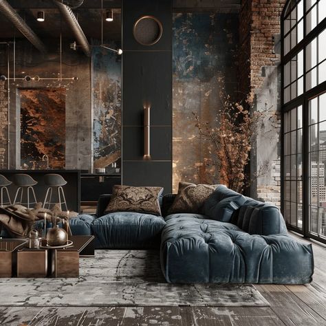 Edgy Home, Scrub Corpo, Interior Design Per La Casa, Industrial Inspiration, Mid Century Minimalist, Industrial Style Decor, Loft Interiors, Home Makeover, Malmo