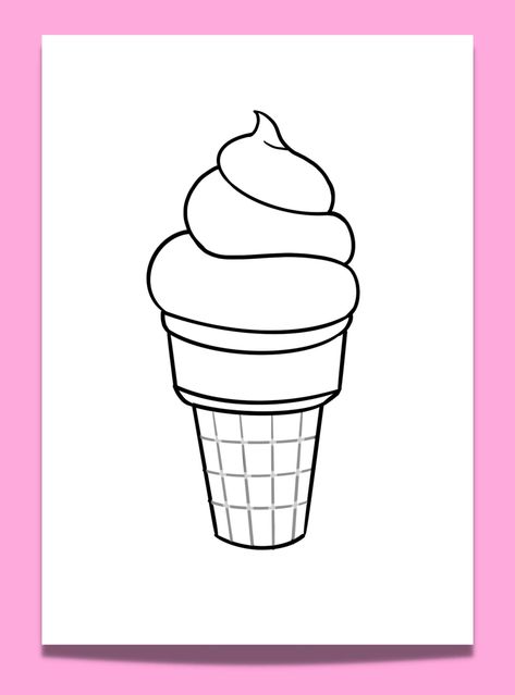 Get Creative with These 14 Free Ice Cream Cone Template Printables - Artsydee | Drawing, Painting, Craft & Creativity Ice Cream Cone Template Free Printable, Ice Cream Template, Ice Cream Cone Craft, Cone Template, Ice Cream Coloring Pages, Ice Cream Party Decorations, Ice Cream Crafts, Balloon Template, Bird Template