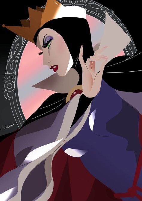 Disney Evil Queen, Evil Disney, The Evil Queen, Disney Kingdom, Disney Fanart, Disney Artwork, Disney Favorites, Pinturas Disney, Evil Queen