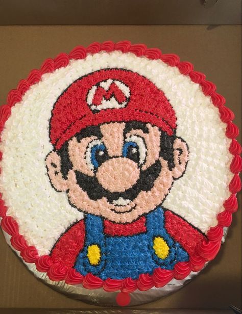 Mario Face Cake, Super Mario Cupcake Cake, Mario Cookie Cake, Super Mario Bros Cake Ideas, Super Mario Bros Party Ideas Cake, Mario Sheet Cake, Mario Bros Cake Ideas, Mario Cupcake Cake, Mario Birthday Cakes