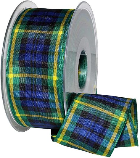 Amazon.com: Morex Ribbon 975 Edinburgh Ribbon, 1.5 inches by 27 Yards, Black Watch Tartan Gordon Tartan, Douglas Tartan, Bermuda Bags, Black Watch Tartan, Plaid Ribbon, Clothing And Textile, Scottish Heritage, Creative Memories, Bag Cover