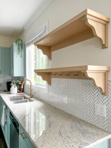 replace kitchen cabinets with open shelving No Cabinet Kitchen Open Shelving, Kitchen Cabinets With Open Shelving, Replace Kitchen Cabinets, Cabinets With Open Shelving, Kitchen Open Shelf, Open Shelving In The Kitchen, No Kitchen Cabinets, Diy Open Shelving, Kitchen Shelving