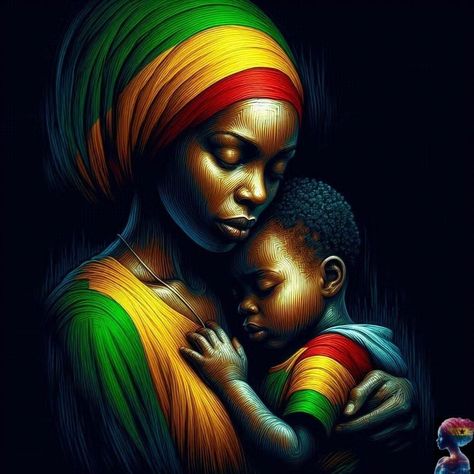 Mama Africa Art, Blacks In The Bible, Rasta Art, Prayer For Mothers, Thumbnail Ideas, African Interior Design, Afrofuturism Art, Mama Africa, African Interior