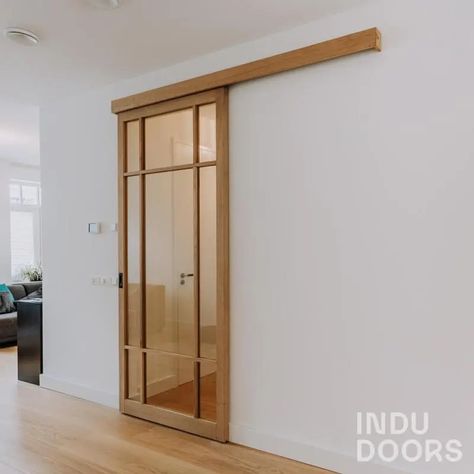 Projecten | Indu Doors Japandi Interior Doors, Japandi Door Style, Japandi Sliding Door, Japandi Door, Scandinavian Doors, In Wall Sliding Door, Stairs And Hallway Ideas, Spain House, Japanese Style House