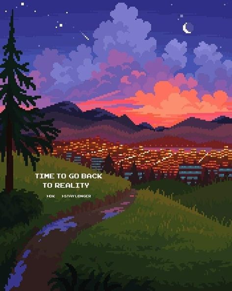 Applewatch Wallpapers, Pixel Art Landscape, Artwork Aesthetic, Piskel Art, Pixel Art Background, Arte 8 Bits, 8bit Art, Cool Pixel Art, Pixel Games